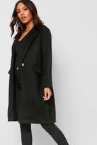 Thumbnail for your product : boohoo Collared Oversize Pocket Wool Look Coat