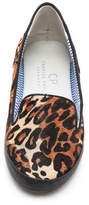 Thumbnail for your product : Charles Philip Gaby Leopard Haircalf Flats