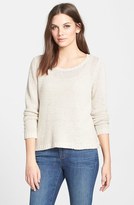Thumbnail for your product : Eileen Fisher Organic Linen & Cotton Boxy Sweater