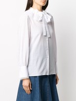 Thumbnail for your product : See by Chloe Bow Button-Down Blouse