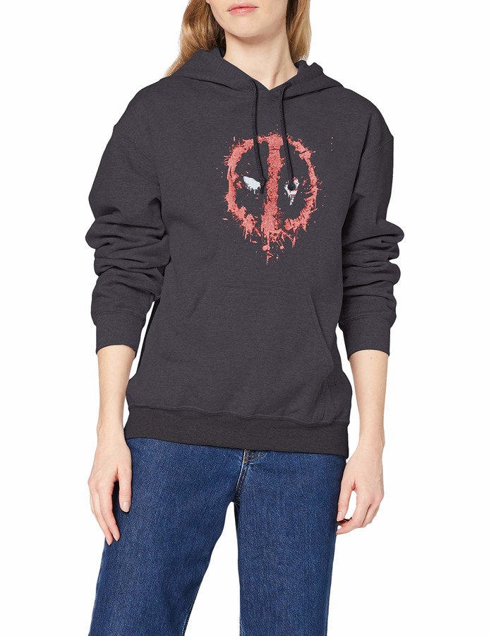 Marvel Damen Deadpool Splat Face Sweatshirt