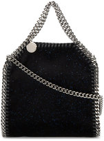 Thumbnail for your product : Stella McCartney Mini Black Glitter Falabella Shoulder Bag