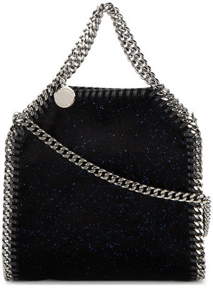 Stella McCartney Mini Black Glitter Falabella Shoulder Bag