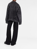Thumbnail for your product : Balenciaga Oversize Crystal-Embellished Denim Jacket