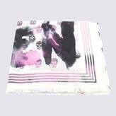 Thumbnail for your product : Alexander McQueen Rose Pink Wool Scarf