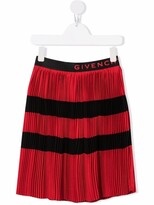 Thumbnail for your product : Givenchy Kids Logo Pleated Shift Skirt