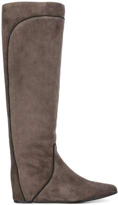 Lanvin pull-on contrast panel boots