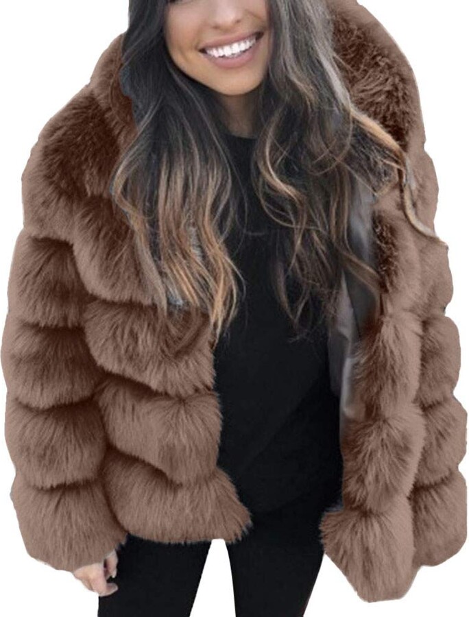 Brown Jacket With Fur Hood The, Dark Brown Faux Fur Coats Uk
