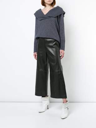 Adam Lippes off shoulder brushed sweater