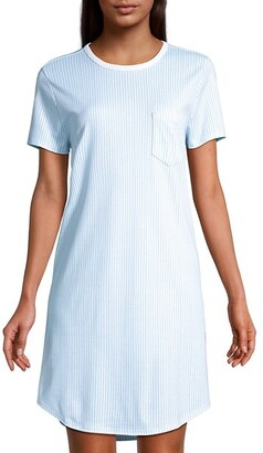 Roller Rabbit Pinstripe Sleepwear T-Shirt Dress
