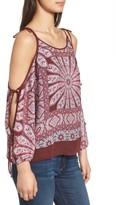 Thumbnail for your product : Ella Moss Women's Mosaic Cold Shoulder Top