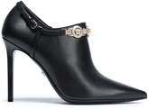 Thumbnail for your product : Versace Logo-embellished Leather Ankle Boots