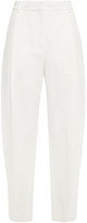 Thumbnail for your product : McQ Cropped Cotton And Linen-blend Twill Tapered Pants