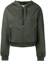 Kenzo - embroidered logo zip front hoodie - women - coton/Nylon/Polyester - S