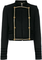 Just Cavalli - contrast fitted jacket - women - Polyamide/Polyester/Acétate/Cachemirelaine vierge - 42