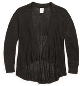 Thumbnail for your product : Ella Moss 'Cara' Wrap Sweater (Big Girls)