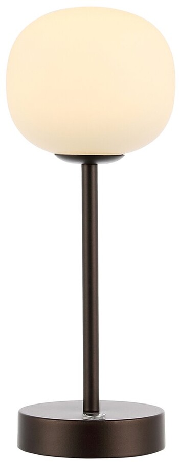 Jonathan Y Designs Natalia 12In Bohemian Farmhouse Iron Rechargeable Integrated Led Table Lamp