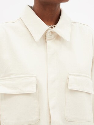 Marques Almeida Oversized Organic Cotton-denim Overshirt - Beige