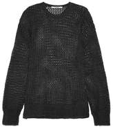 Thumbnail for your product : Chalayan Open-knit Sweater - Charcoal