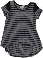 Thumbnail for your product : Erge Desert Striped Hi-Low Top (Kid) - Black-Small