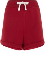 Thumbnail for your product : New Look Inspire 2 Pack Red and Black Plain Shorts