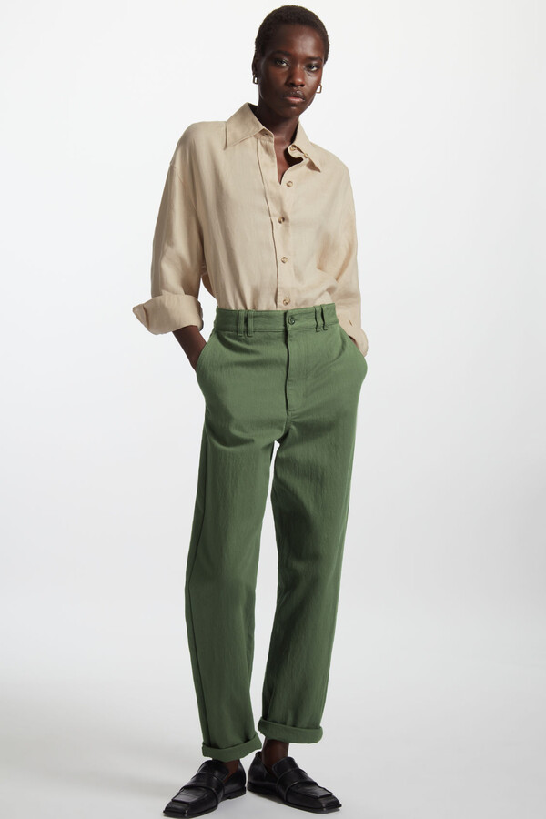 Cos Relaxed Button-Up Chinos 