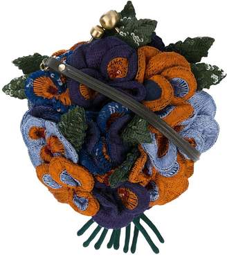 Jamin Puech 3D sequinned floral shoulder bag