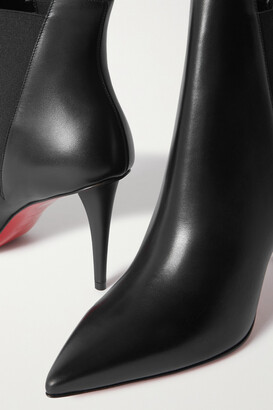 Christian Louboutin Astribooty 85 Leather Ankle Boots - Black