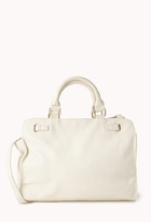 Thumbnail for your product : Forever 21 Signature Faux Leather Carryall