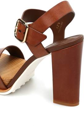 Tod's 18a Leather Platform Sandals