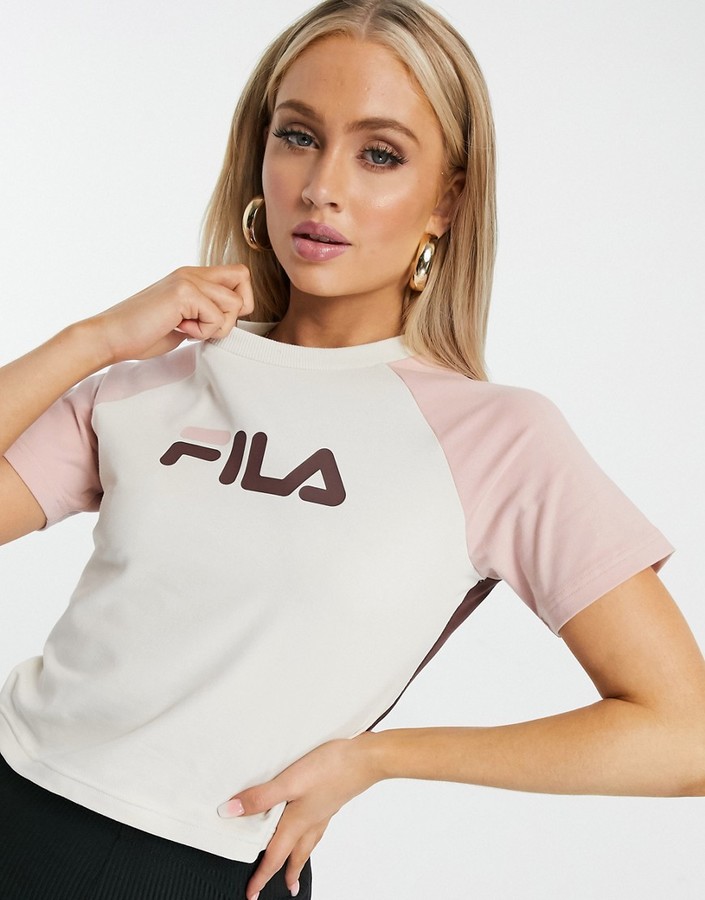 fila crop top yellow