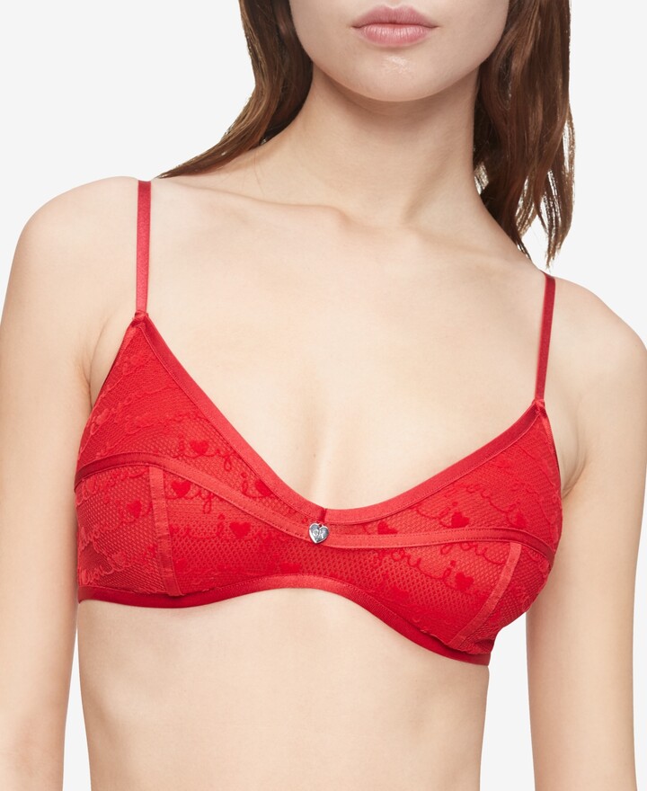 Calvin Klein Women's Red Lingerie | ShopStyle