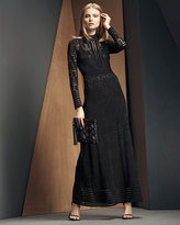 Thumbnail for your product : M Missoni Long-Sleeve Rib-Stitch Maxi Dress
