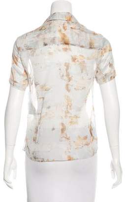 AllSaints Printed Button-Up Top