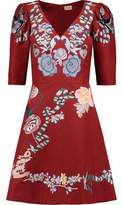 Temperley London Sailor Embroidered Cotton And Silk-Blend Faille Mini Dress
