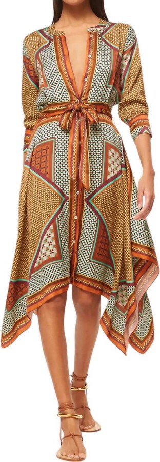 MISA Solmaz Dress In Positano Scarf
