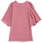 Thumbnail for your product : Ally B Girl's Lace Flitter Sleeve Top Tassel Necklace Set