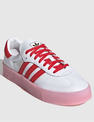 adidas Sambarose White/Red/Pink - ShopStyle Trainers & Athletic Shoes