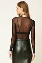 Thumbnail for your product : Forever 21 Contemporary Mesh Bodysuit