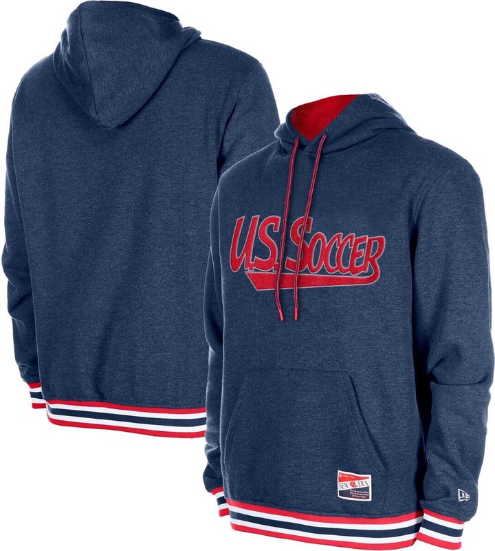 5th & Ocean Men's Navy Usmnt Throwback Fleece Pullover Hoodie