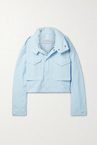 Thumbnail for your product : Reebok x Victoria Beckham Appliquéd Shell Jacket - Blue