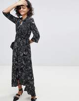 Thumbnail for your product : Vero Moda Star Print Wrap Maxi Dress