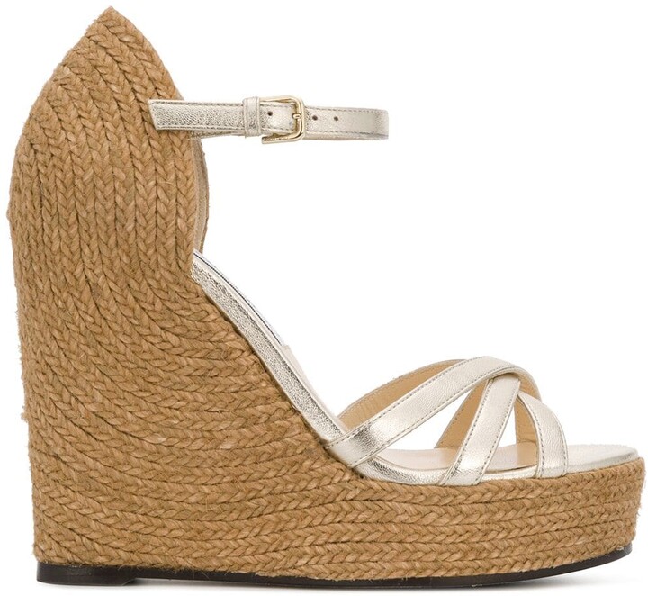 high heel platform wedge sandals