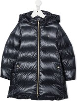 Thumbnail for your product : Herno Kids Logo-Plaque Padded Coat