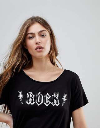 Blend She Rock And Roll Print T-Shirt