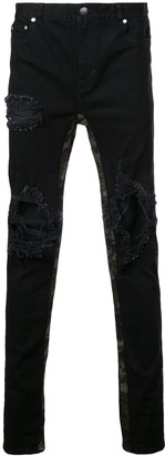 childrens black ripped jeans