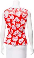 Thumbnail for your product : Nina Ricci Floral Silk Top