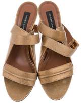 Thumbnail for your product : Derek Lam Embossed Leather Multistrap Sandals