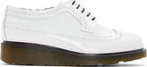 Thumbnail for your product : Studio Pollini White Leather Winchester Derby Brogues