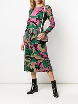 Thumbnail for your product : La DoubleJ Tinder abstract print midi dress